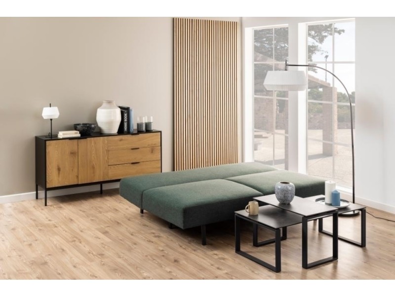 Sofa Malling rozkładana zielona ciemna - ACTONA